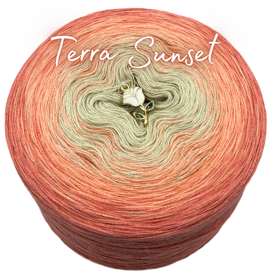 𝐒𝐨𝐟𝐨𝐫𝐭𝐤𝐚𝐮𝐟 Bobbel Terra Sunset 1000m Lauflänge 4fädig