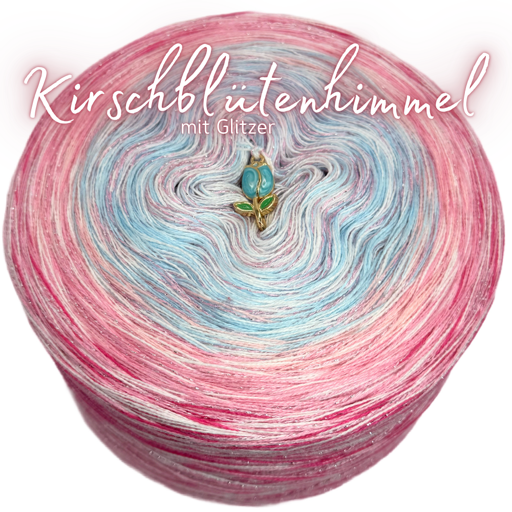 Bobbel Kirschblütenhimmel 🌸 mit Glitzer ✨