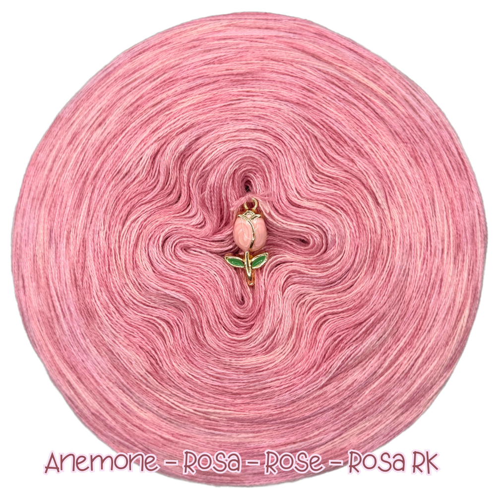 𝐒𝐨𝐟𝐨𝐫𝐭𝐤𝐚𝐮𝐟 Bobbel Meliert 1000m Lauflänge 4fädig (Anemone, Rosa, Rose, Rosa RK)
