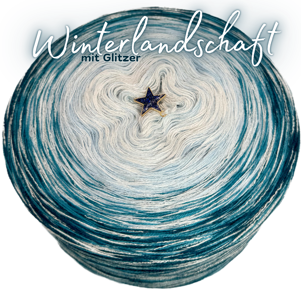 Bobbel Winterlandschaft mit Glitzer ✨