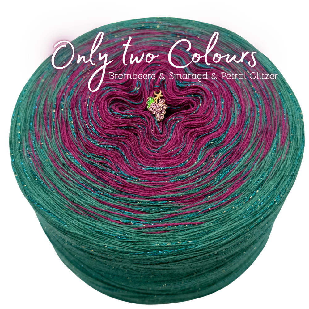 Bobbel Only two Colours (Brombeere, Smaragd)