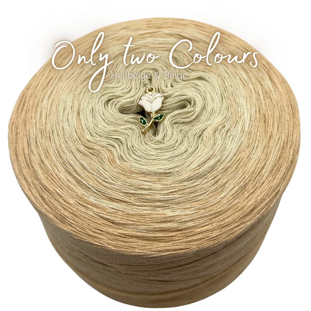 𝐒𝐨𝐟𝐨𝐫𝐭𝐤𝐚𝐮𝐟 Bobbel Only two Colours (Hellbeige & Beige) 1200m Lauflänge