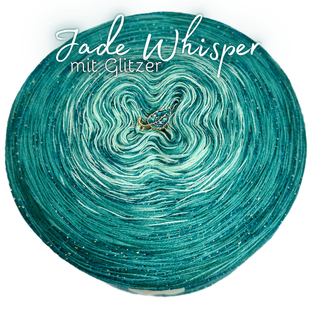 𝐒𝐨𝐟𝐨𝐫𝐭𝐤𝐚𝐮𝐟 Bobbel Jade Whisper mit Glitzer 1500m Lauflänge 4fädig + Glitzerfaden