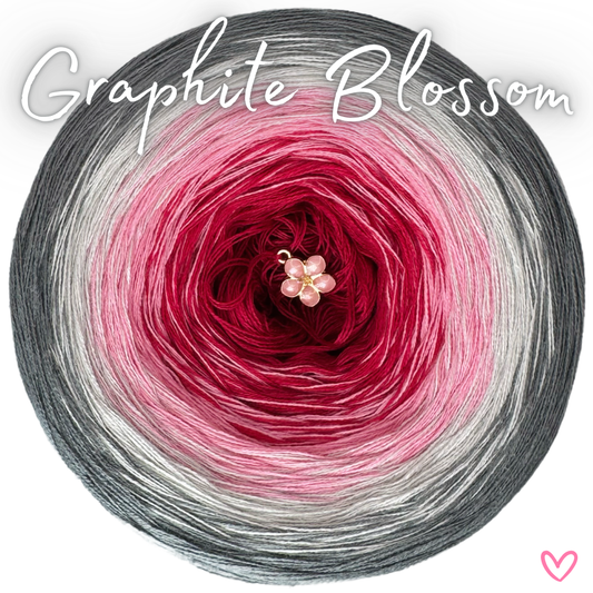Bobbel (Farbverlaufsgarn) Graphit Blossom
