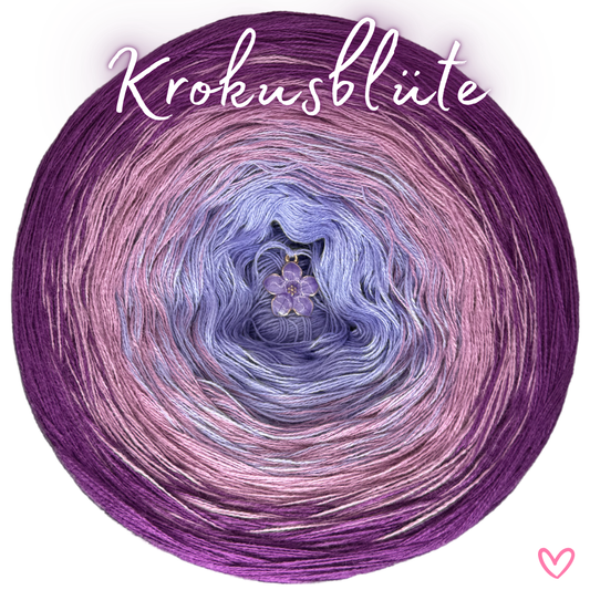 Bobbel (Farbverlaufsgarn) Krokusblüte
