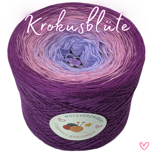 Bobbel (Farbverlaufsgarn) Krokusblüte