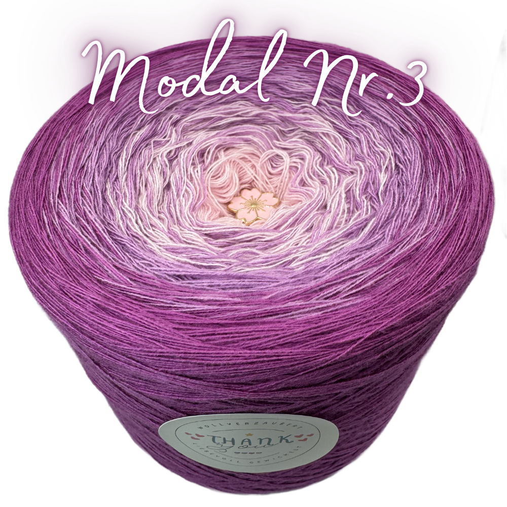 Bobbel (Farbverlaufsgarn) Modal Nr. 3