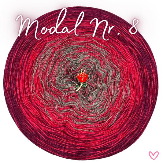 Bobbel (Farbverlaufsgarn) Modal Nr. 8