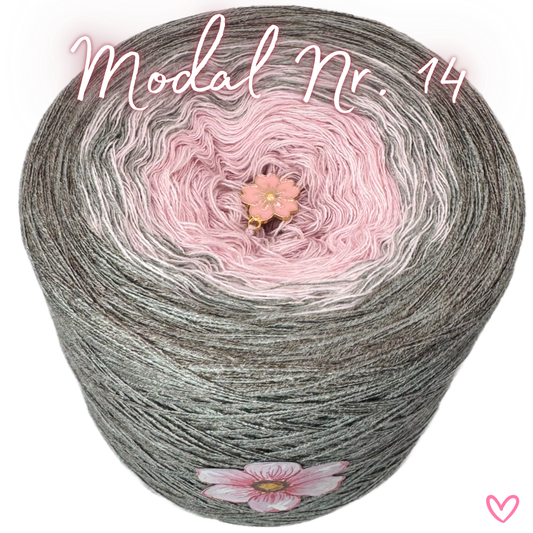 Bobbel (Farbverlaufsgarn) Modal Nr. 14