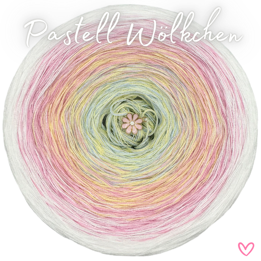 Bobbel (Farbverlaufsgarn) Pastell Wölkchen