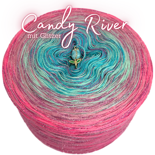 Bobbel Candy River 🩵 mit Glitzer ✨