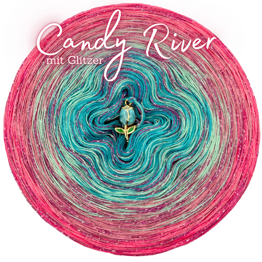 Bobbel Candy River 🩵 mit Glitzer ✨