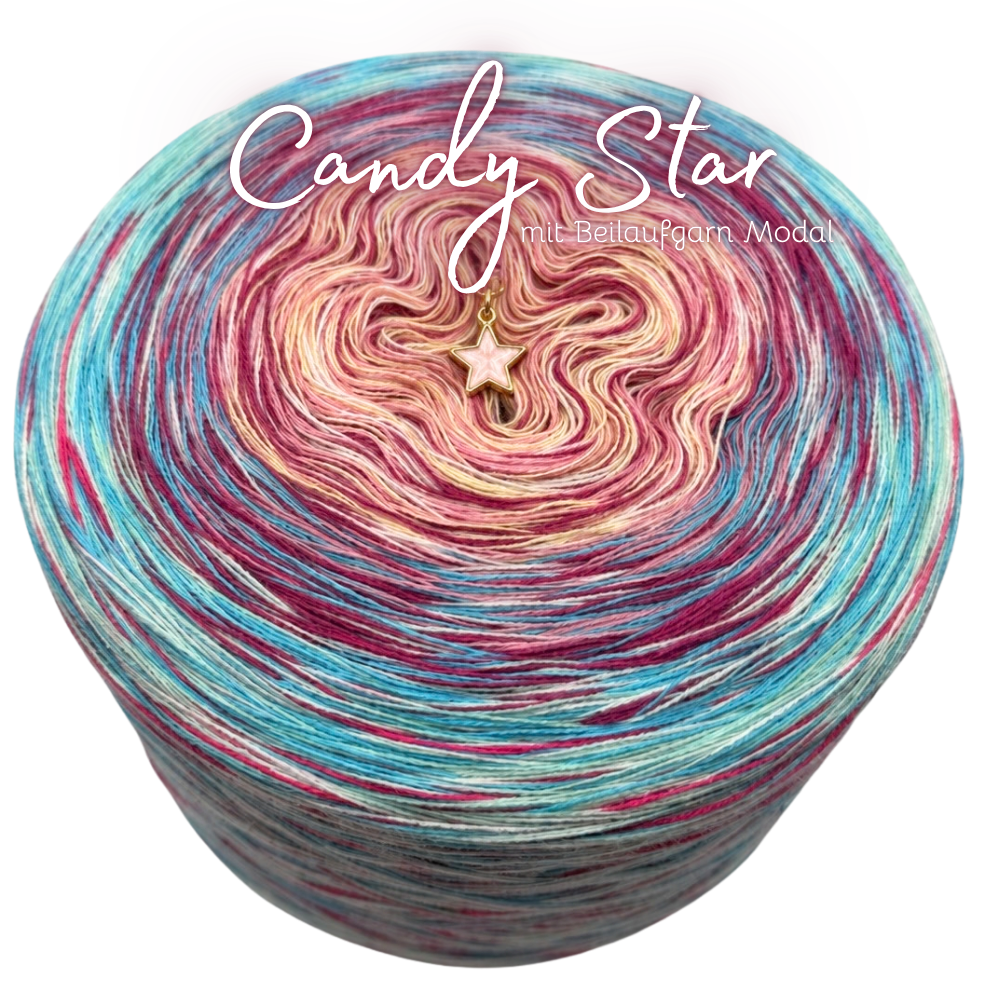 Bobbel Candy Star 🍭 mit Beilaufgarn Modal