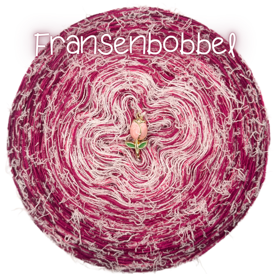 Bobbel mit Farbverlauf + Fransengarn