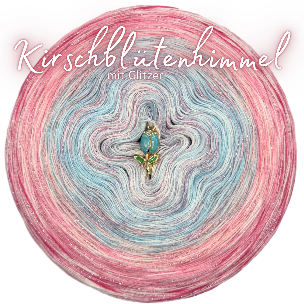 Bobbel Kirschblütenhimmel 🌸 mit Glitzer ✨