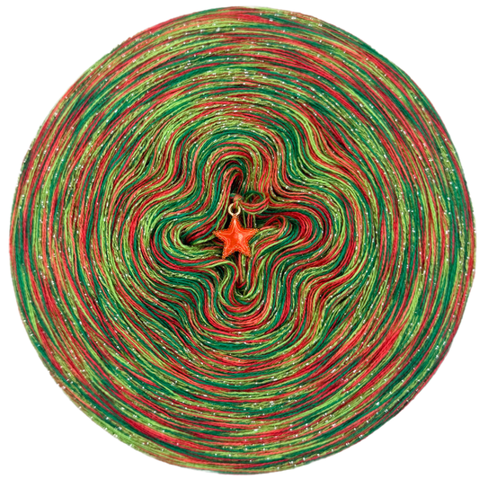 Melierter Bobbel mit Glitzer (Lachs, Hummer, Absinth, Apfel)