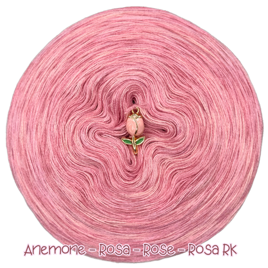 𝐒𝐨𝐟𝐨𝐫𝐭𝐤𝐚𝐮𝐟 Bobbel Meliert 1000m Lauflänge 4fädig (Anemone, Rosa, Rose, Rosa RK)