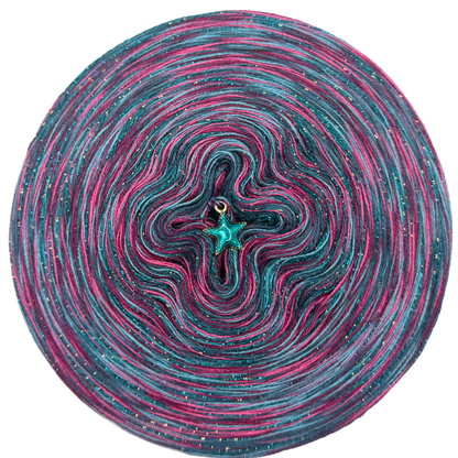 Melierter Bobbel mit Glitzer