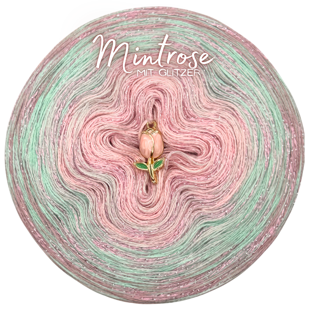 Bobbel Mintrose mit Glitzer ✨