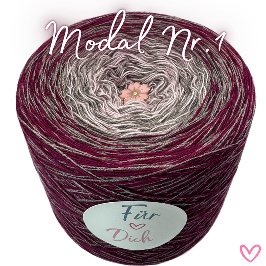 Bobbel (Farbverlaufsgarn) Modal Nr. 1