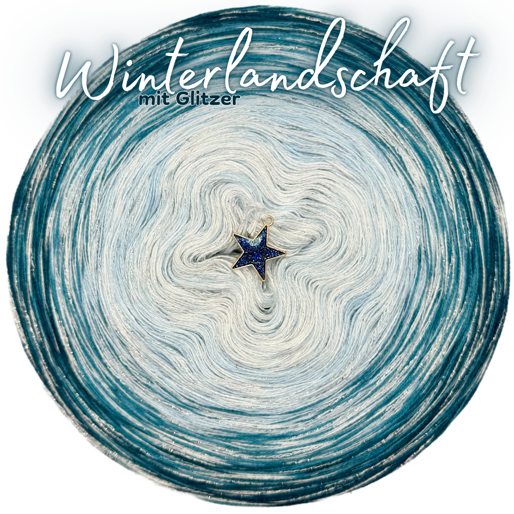 Bobbel Winterlandschaft mit Glitzer ✨