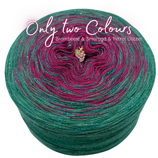 Bobbel Only two Colours (Brombeere, Smaragd)
