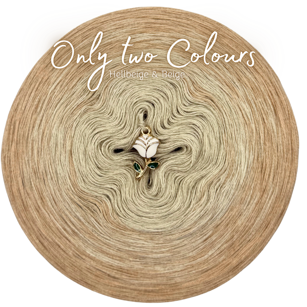𝐒𝐨𝐟𝐨𝐫𝐭𝐤𝐚𝐮𝐟 Bobbel Only two Colours (Hellbeige & Beige) 1200m Lauflänge