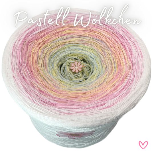 Bobbel (Farbverlaufsgarn) Pastell Wölkchen