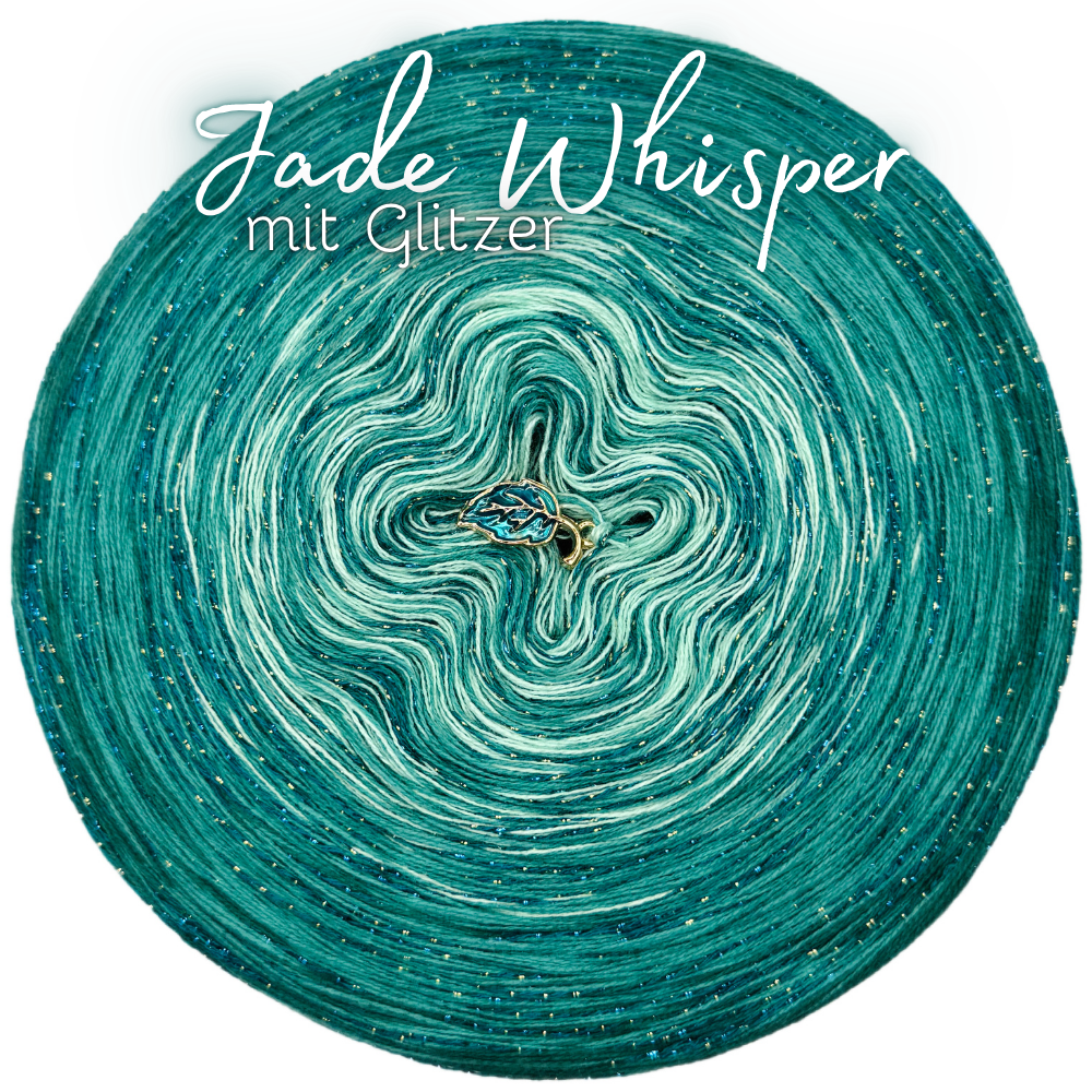 𝐒𝐨𝐟𝐨𝐫𝐭𝐤𝐚𝐮𝐟 Bobbel Jade Whisper mit Glitzer 1500m Lauflänge 4fädig + Glitzerfaden