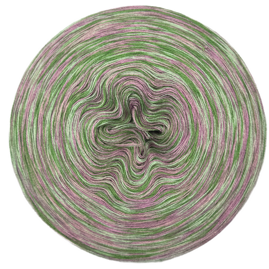 Melierter Bobbel (Hemlock, Froschgrün, Amethyst, Flieder)