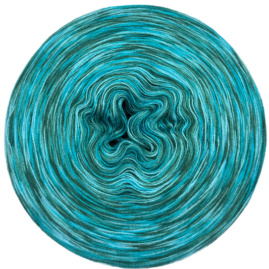 Melierter Bobbel (Türkis, Türkis Dunkel, Smaragd, Oceangrün)